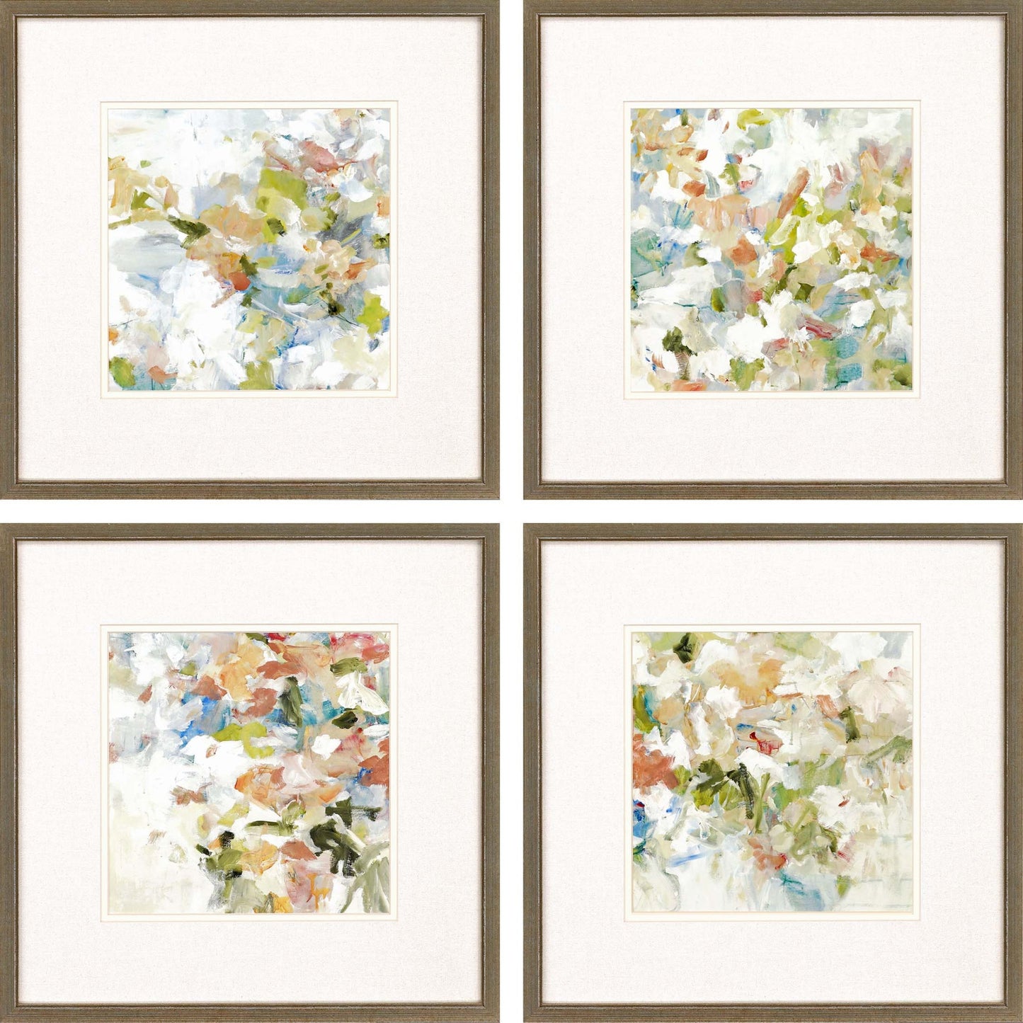 Set Of Four Gold Picture Frame Print Wall Art