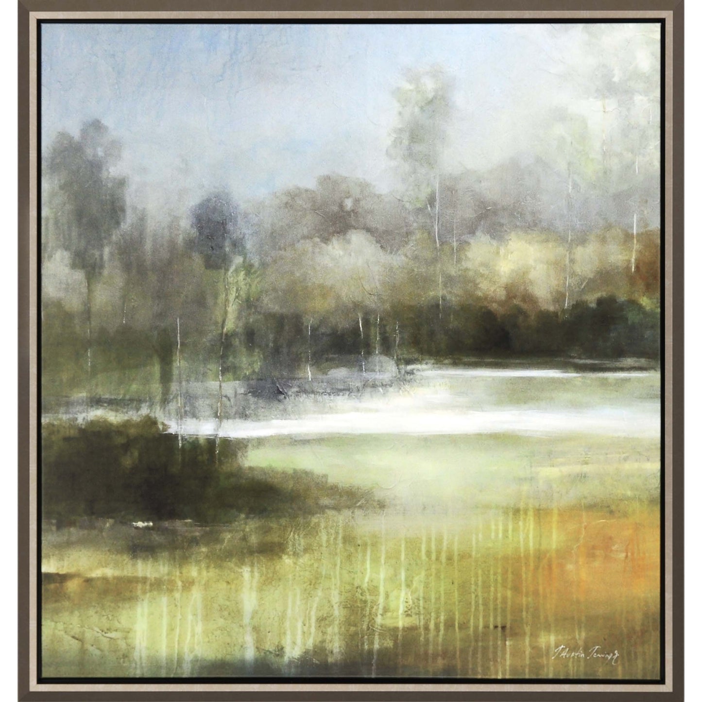 A Quiet Place Canvas Silver Floater Frame Print Wall Art