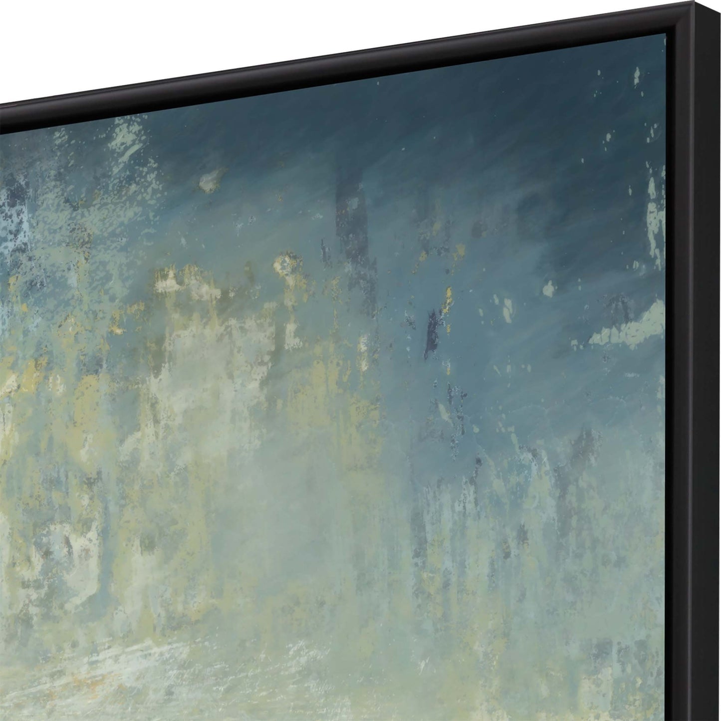 Water Music Canvas Black Floater Frame Print Wall Art