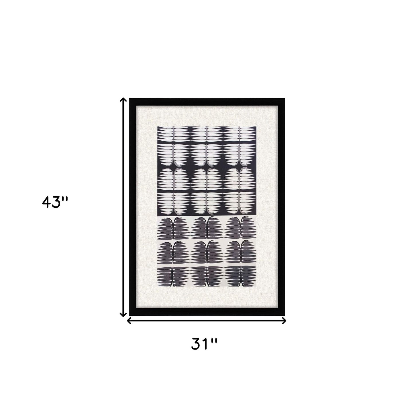 Counterpoint Framed Art Black Picture Frame Print Wall Art