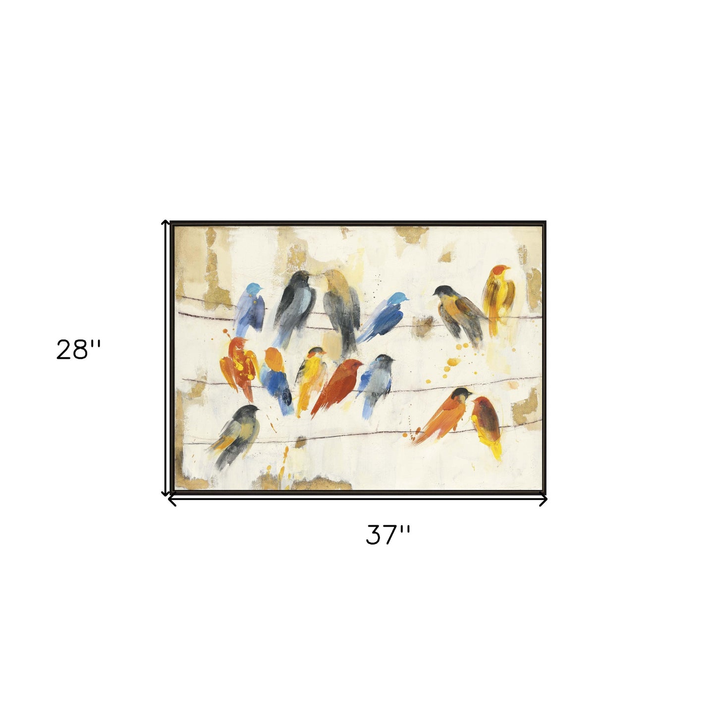 Town Meeting Framed Art Brown Picture Frame Print Wall Art