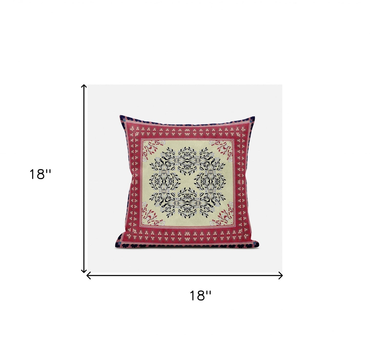 18" X 18" Muted Pink Grey Geometric Blown Seam Suede Throw Pillow