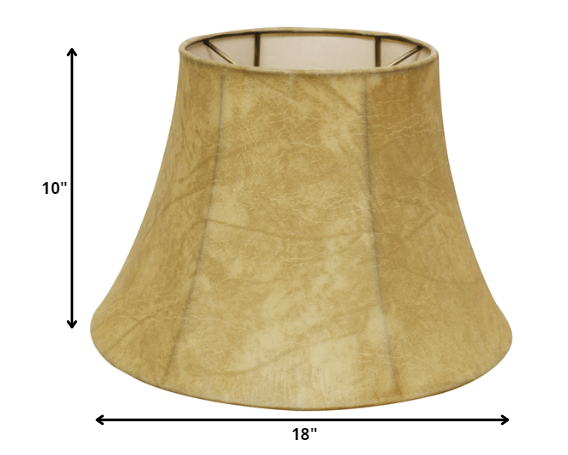 18" Faux Snakeskin Shallow Drum Parchment Lampshade