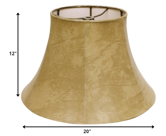 20" Faux Snakeskin Slanted Softback Lampshade