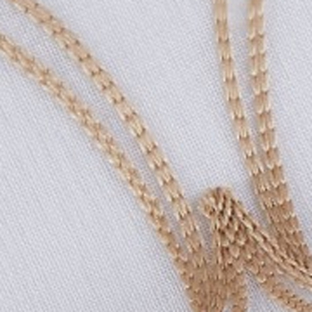 Set of Two 96" Gold Wave Embroidered Window Panels