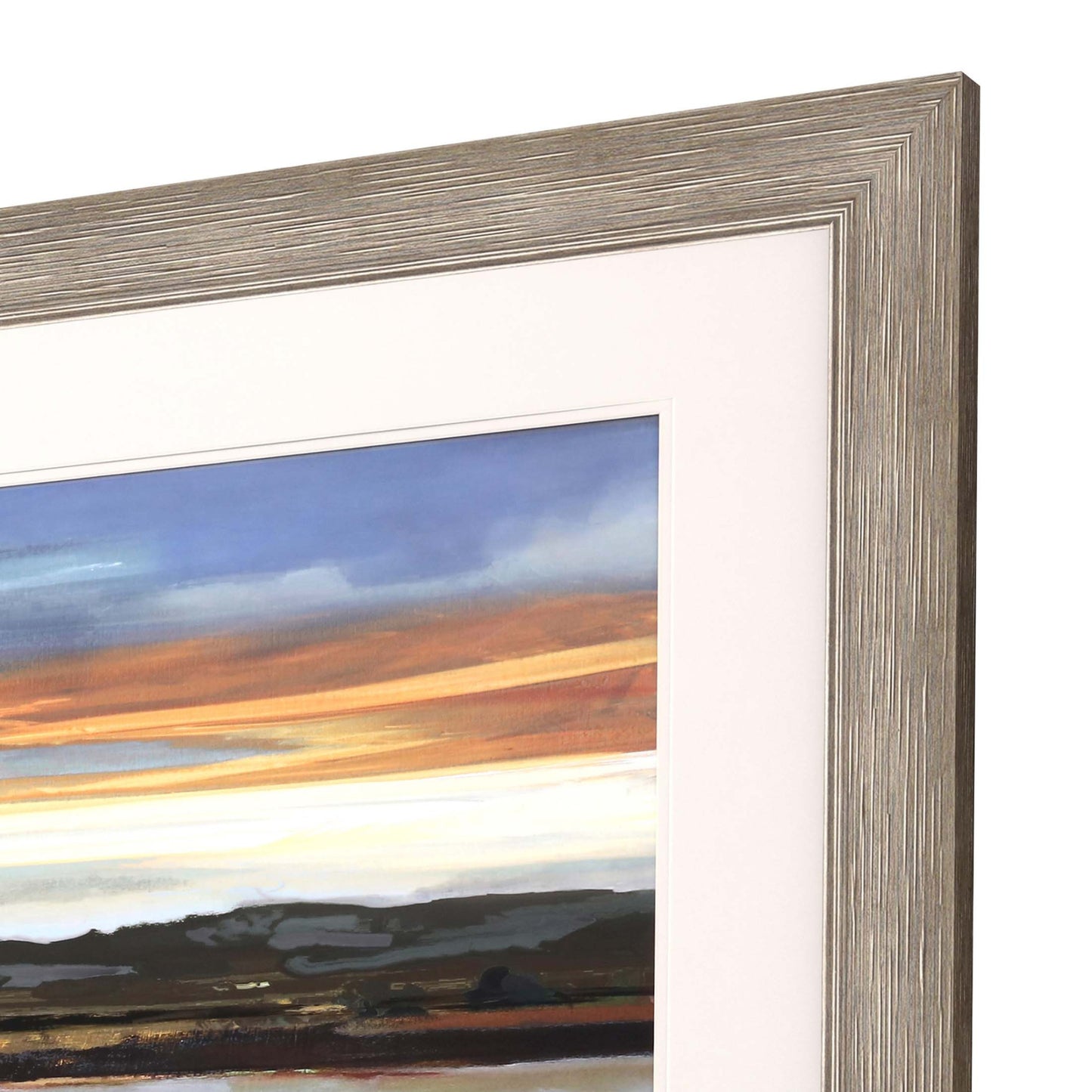 Night Fall Framed Art Silver Picture Frame Print Wall Art