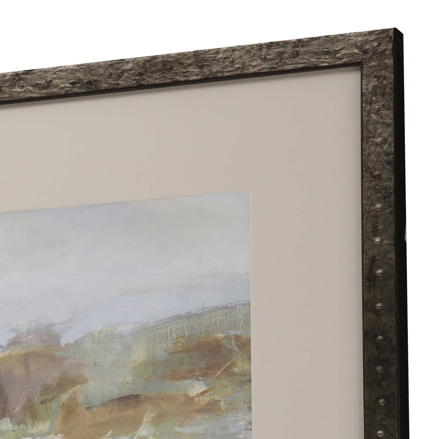 Focused Fields - Breeze Framed Art Brown Picture Frame Print Wall Art