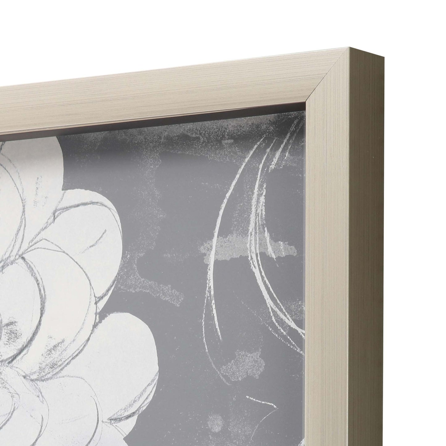 Grayscale Garden I Framed Art Silver Picture Frame Print Wall Art