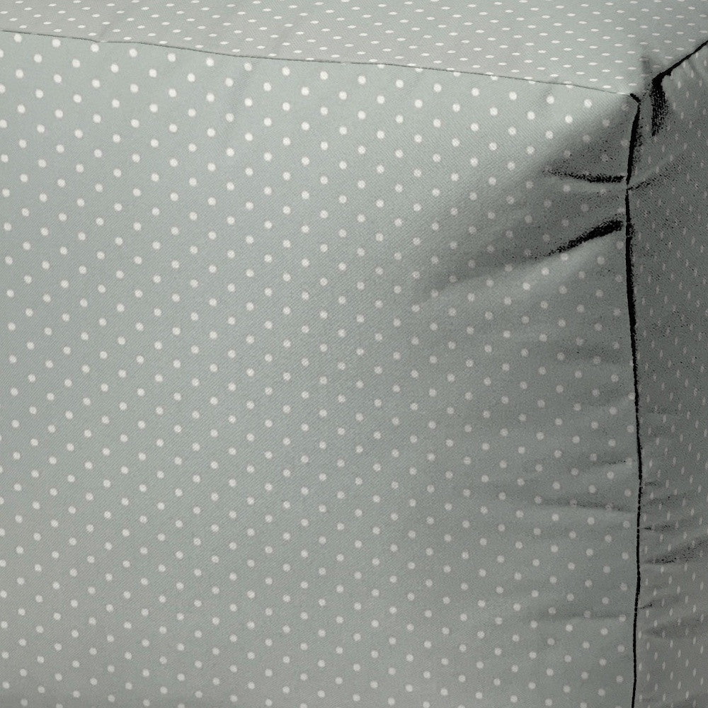 17" Yellow Cube Polka Dots Indoor Outdoor Pouf Cover