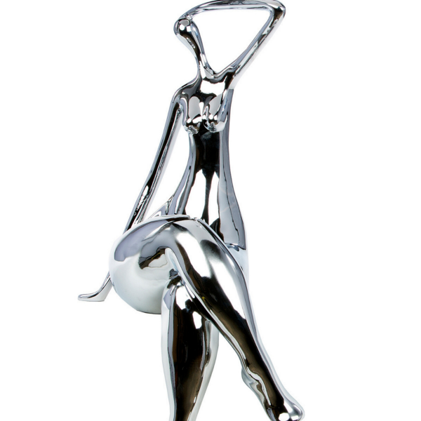 Silver Strike a Pose Large Sculpture