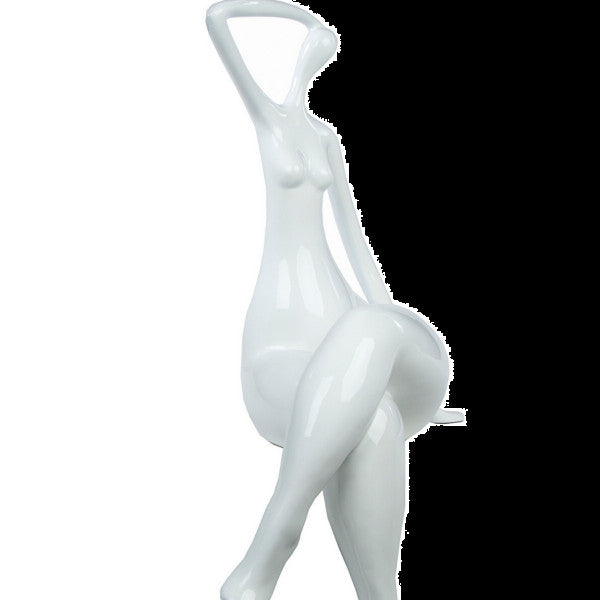 White Strike a Pose Large Sculpture