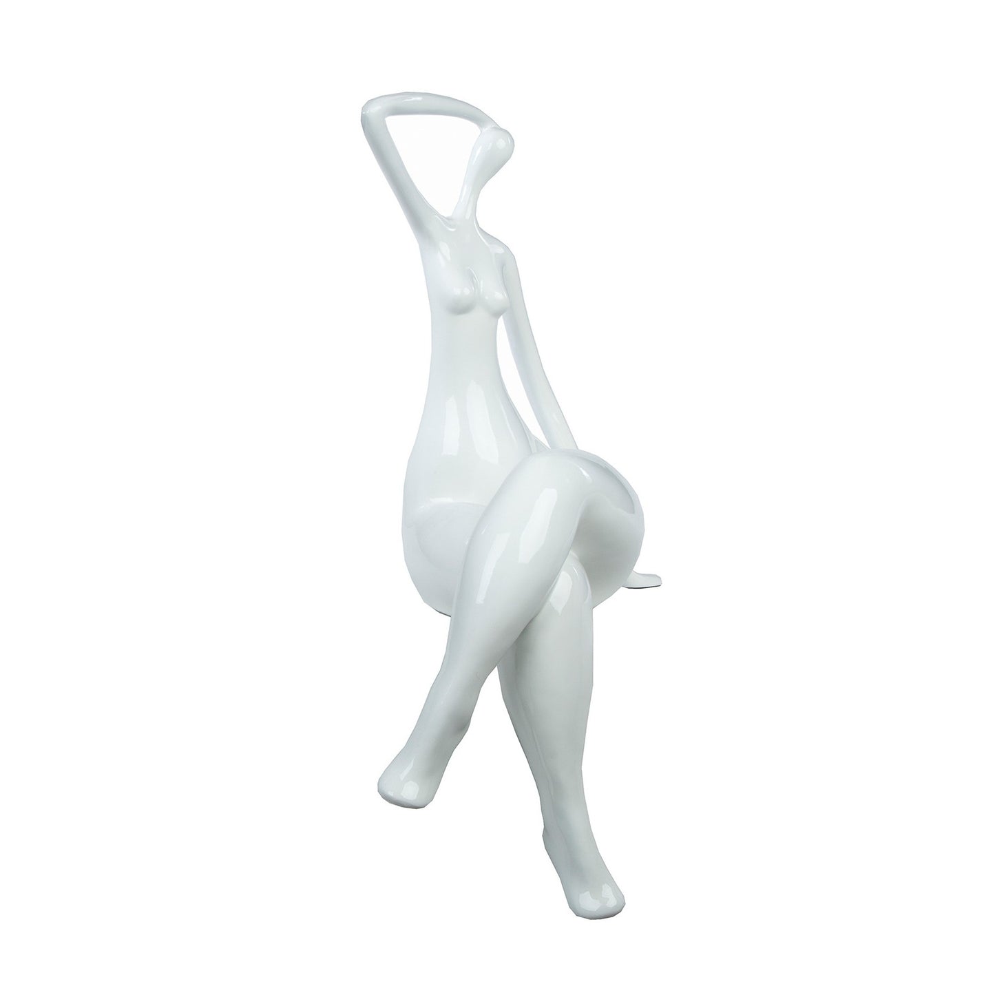 White Strike a Pose Sculpture