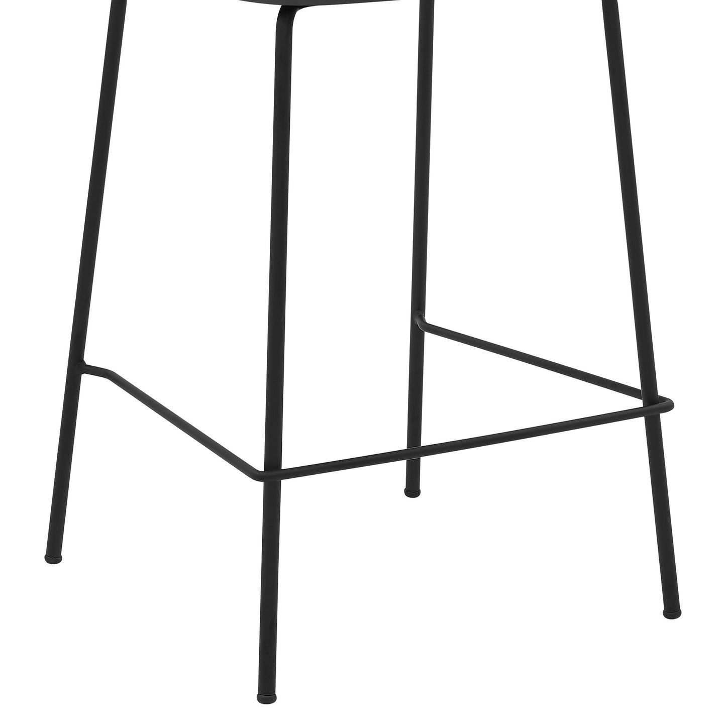 36" Gray Faux Leather And Iron Low Back Counter Height Bar Chair