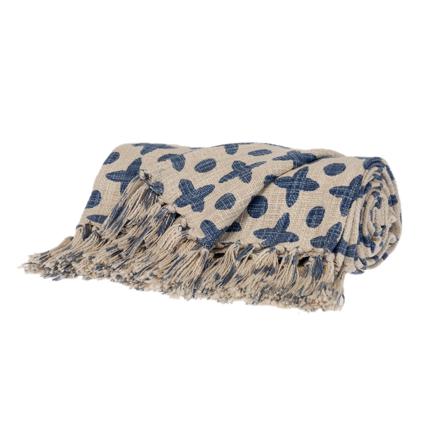 Parkland Collection Print Transitional Blue Rectangle 50" x 60" Throw