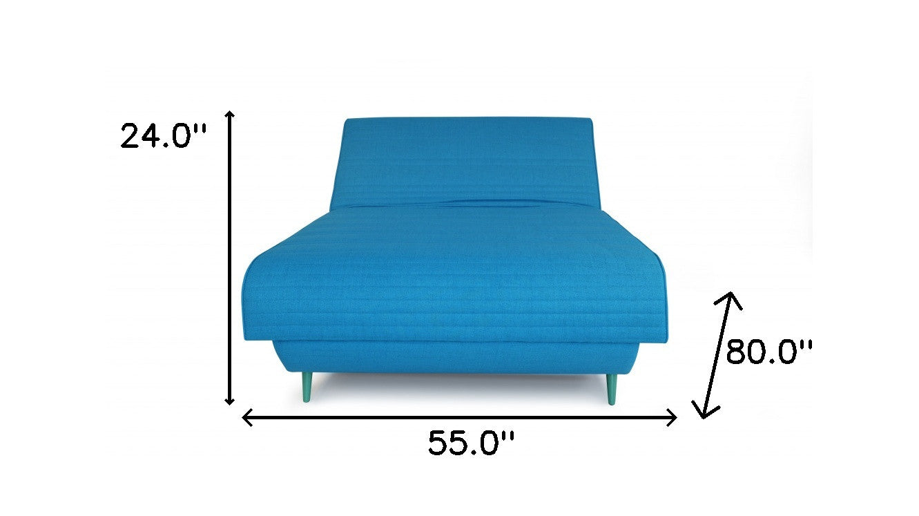 Turquoise Full Adjustable Upholstered Polyester No Bed with Mattress