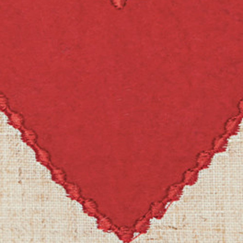 12" X 18" Natural Zippered Polyester Christmas Throw Pillow