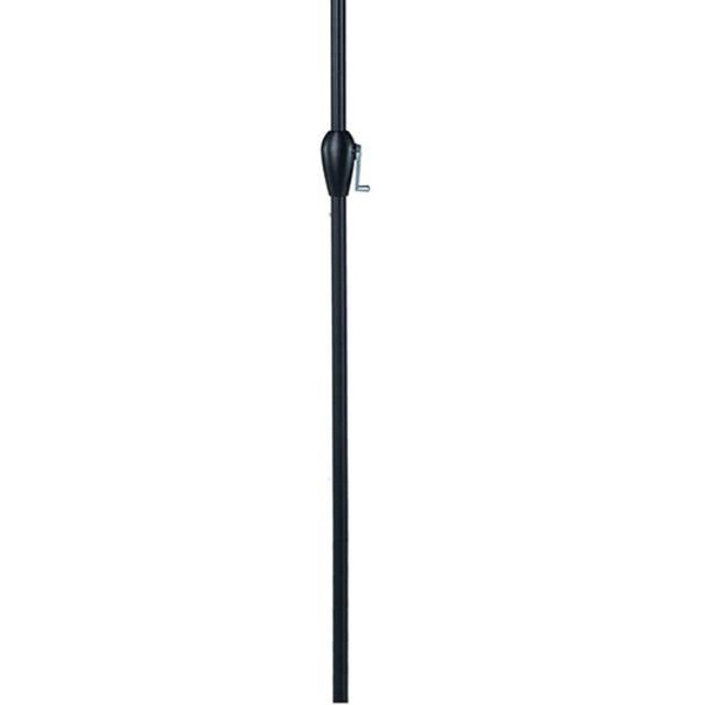 9' Light Grey And Charcoal Polyester Octagonal Tilt Market Patio Umbrella