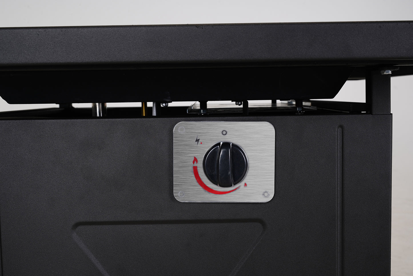 28" Black Steel Propane Square Fire Pit