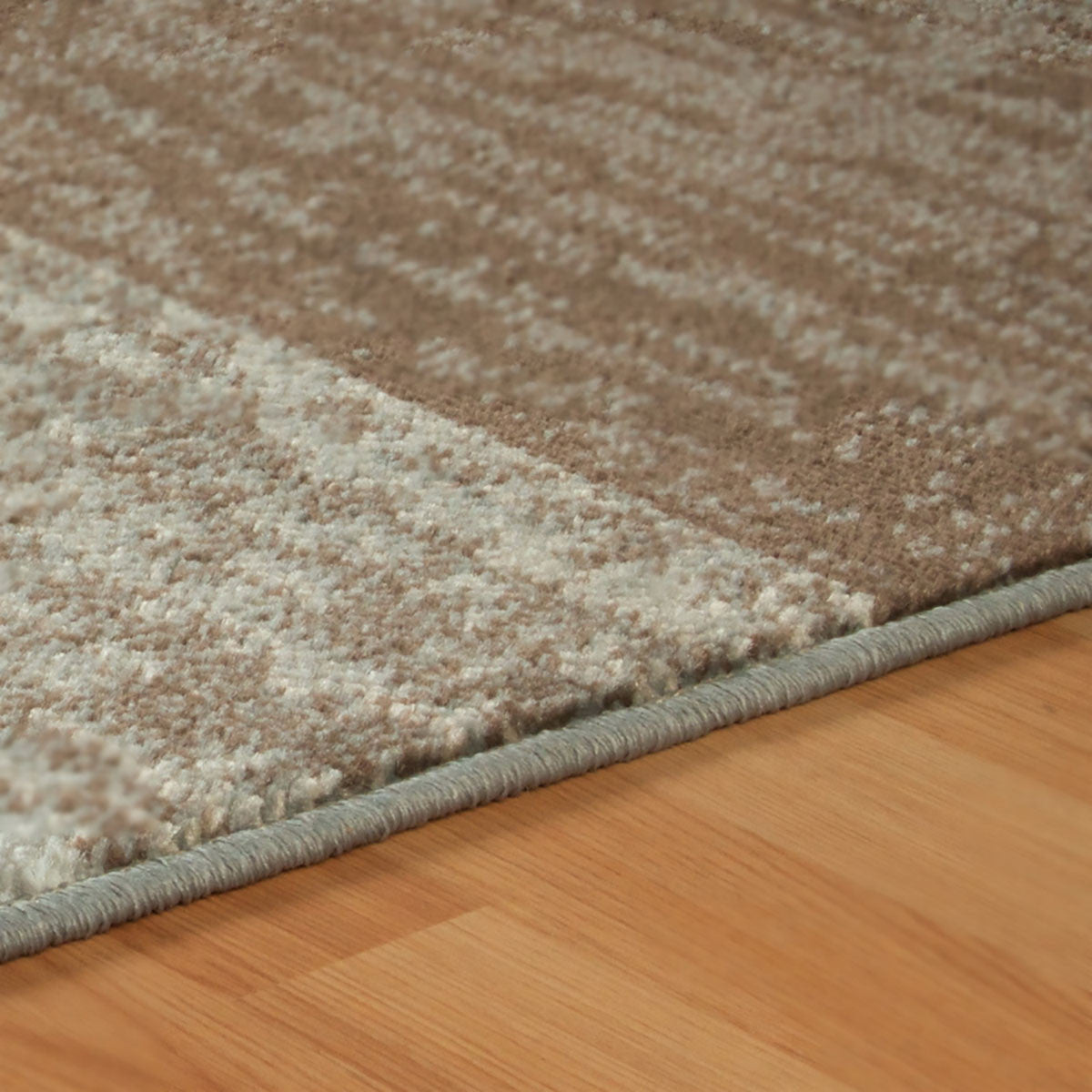 12' Light Blue and Ivory Patchwork Resistant Runner Rug
