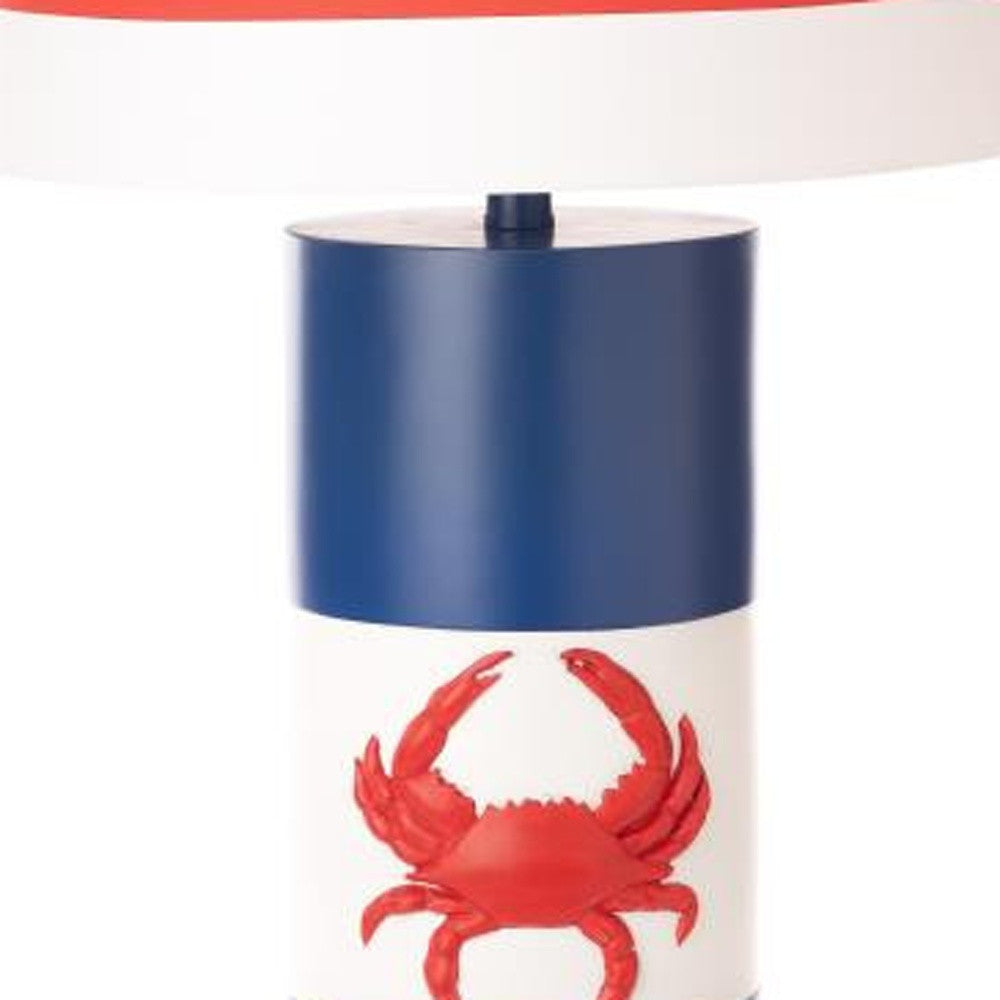 Set Of Two 31" Blue Table Lamps With White Empire Shade