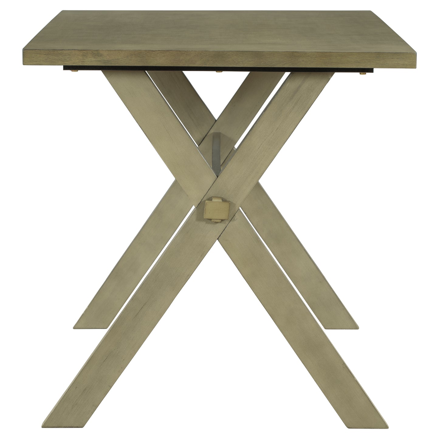 46" Gray Rectangular Coffee Table