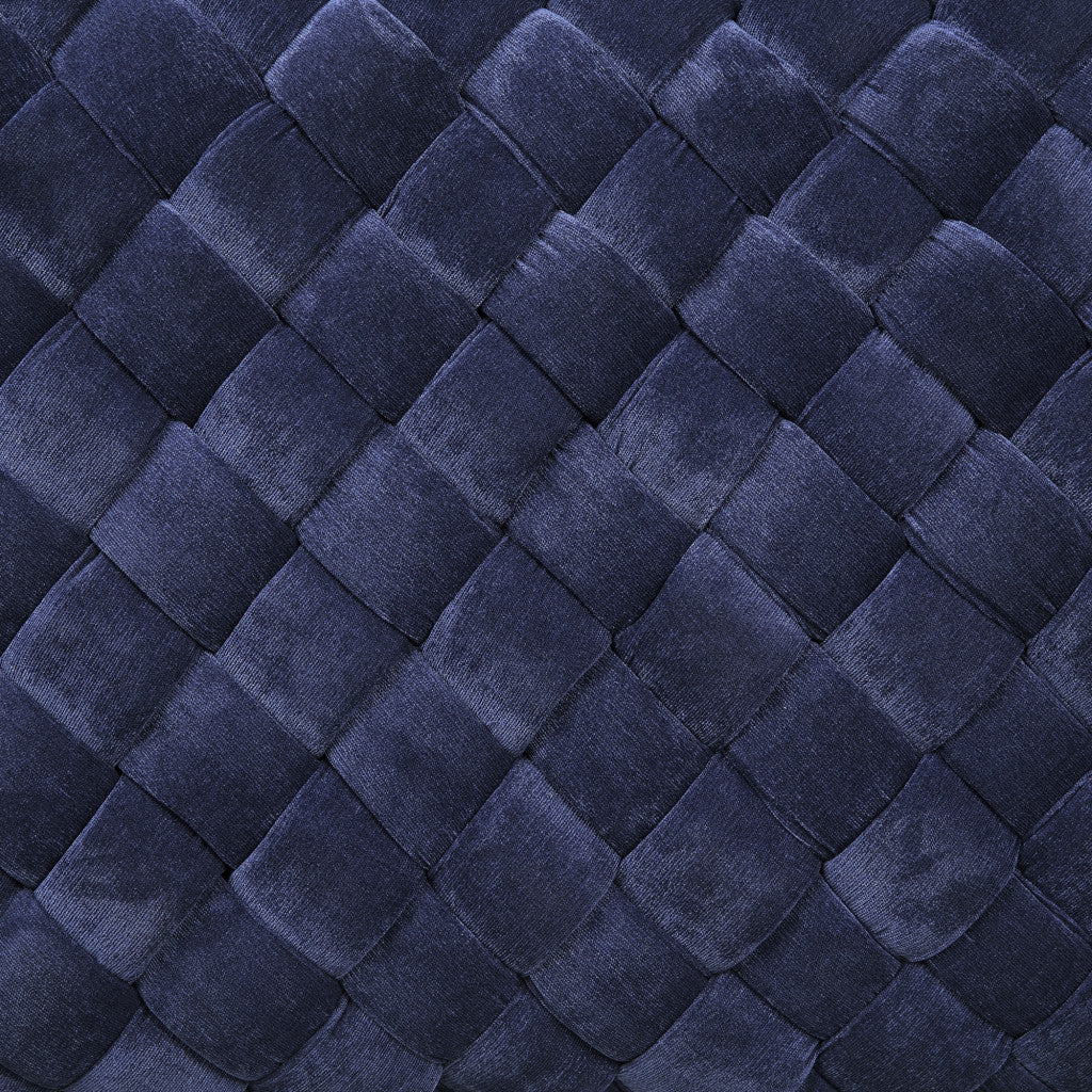 39" Black Upholstered Velvet Bench
