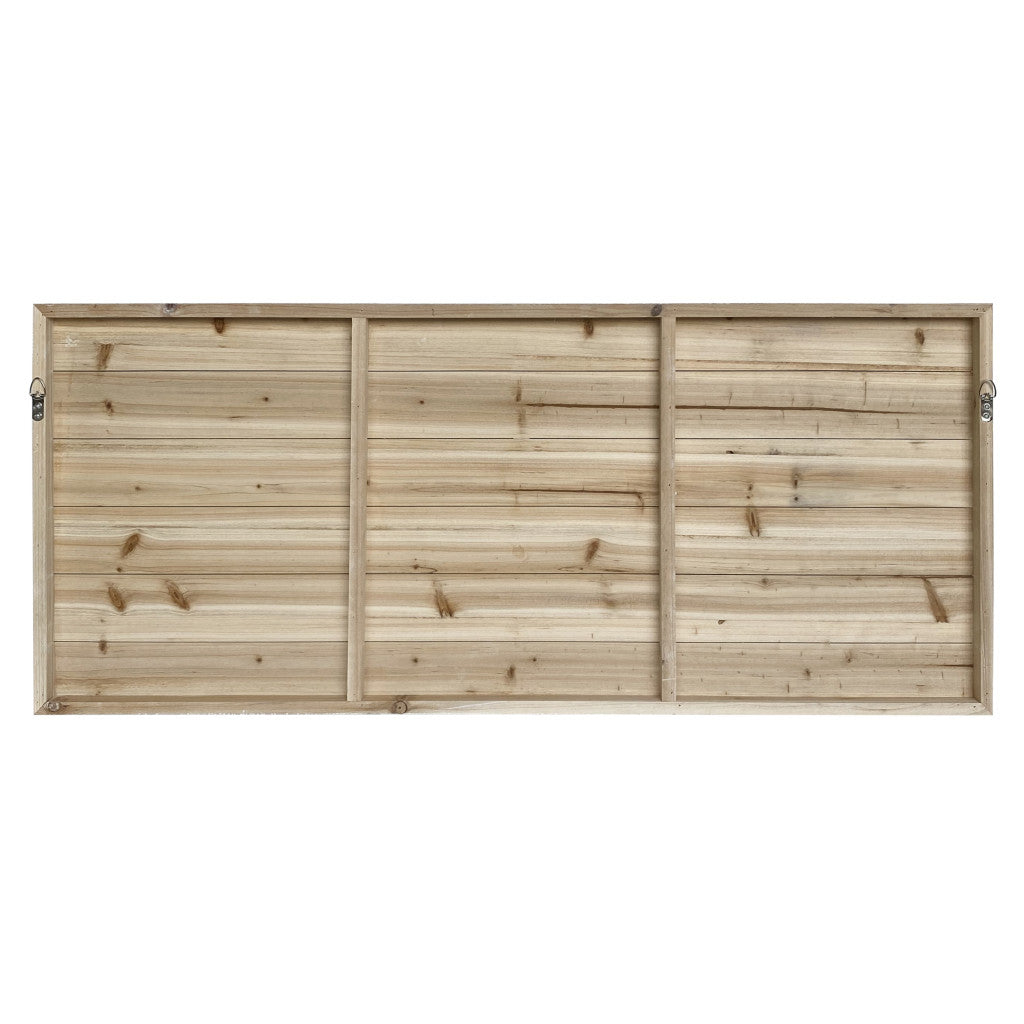 Row of Leaves Unframed Wood Wall Art
