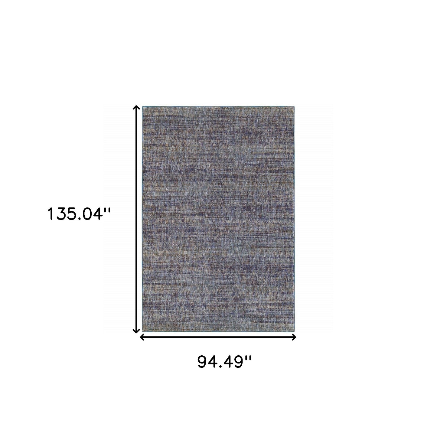 8' X 10' Gold Rust Brown And Ivory Power Loom Stain Resistant Area Rug