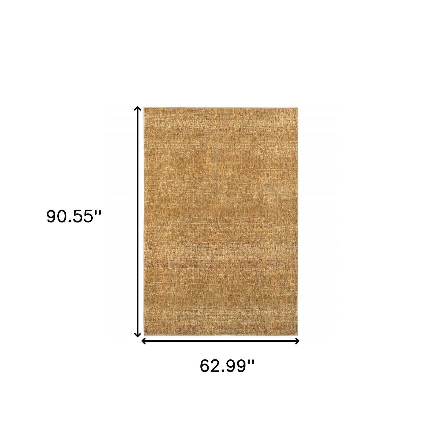 5' X 7' Gold Rust Brown Ivory Purple And Lavender Power Loom Stain Resistant Area Rug