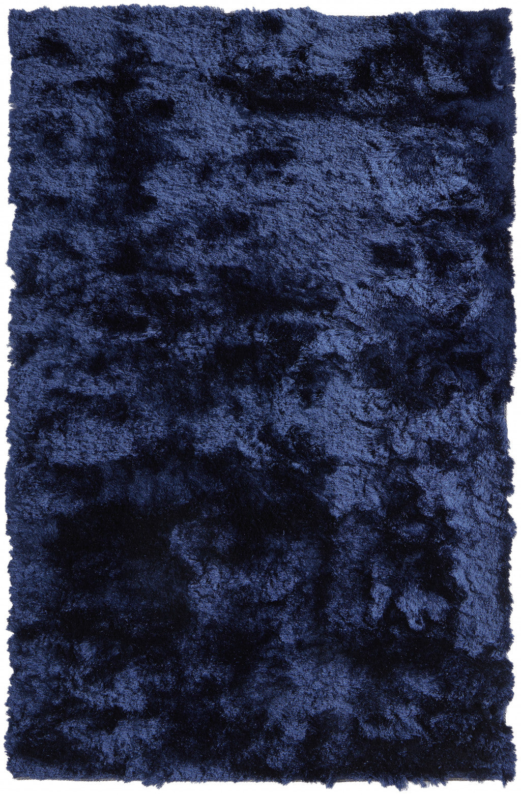 2' X 3' Black Shag Tufted Handmade Area Rug