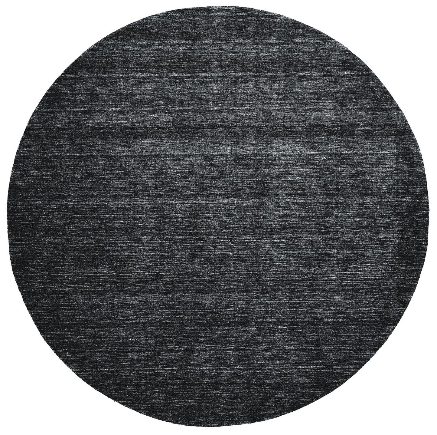 8' X 11' Blue Wool Hand Woven Stain Resistant Area Rug