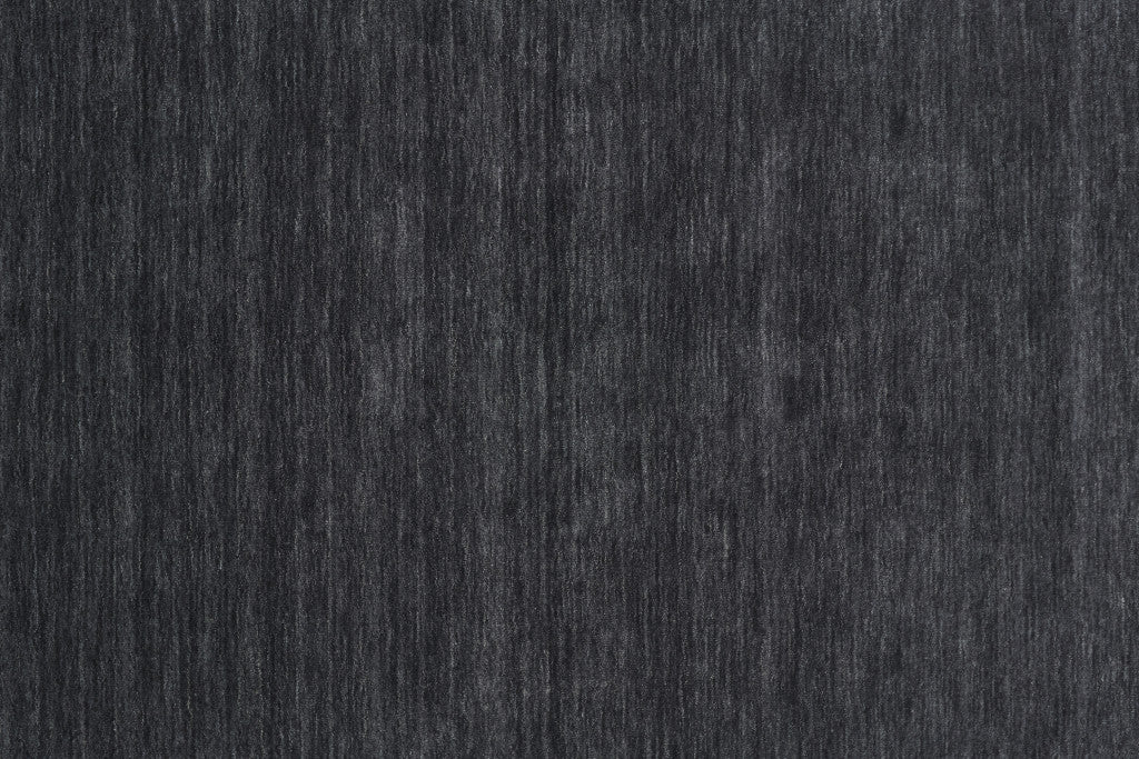 8' X 11' Blue Wool Hand Woven Stain Resistant Area Rug