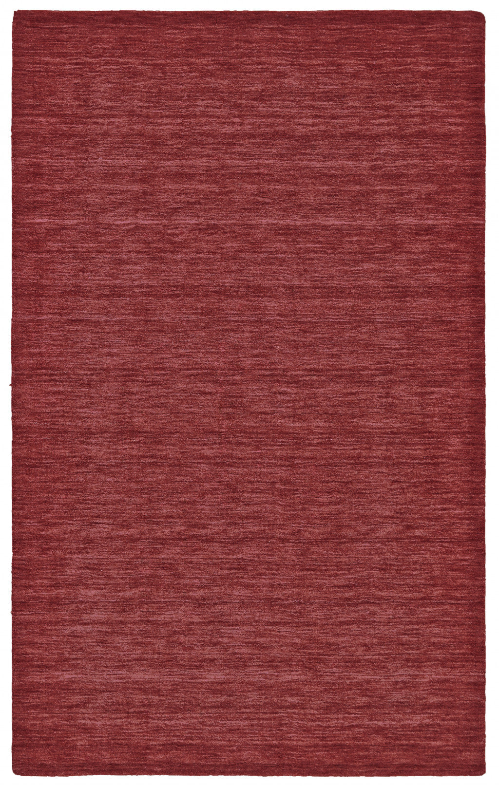 8' X 11' Blue Wool Hand Woven Stain Resistant Area Rug
