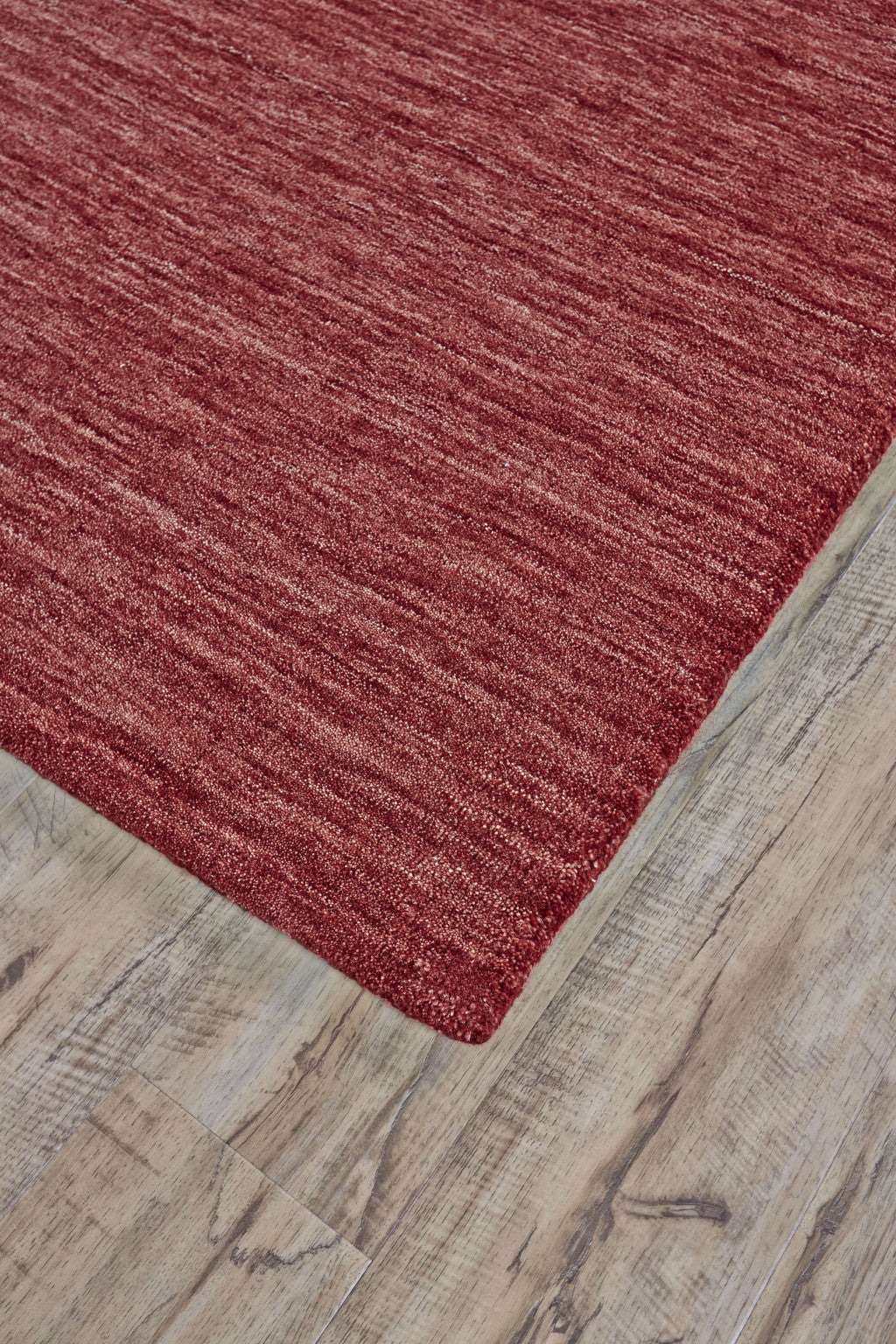 8' X 11' Blue Wool Hand Woven Stain Resistant Area Rug