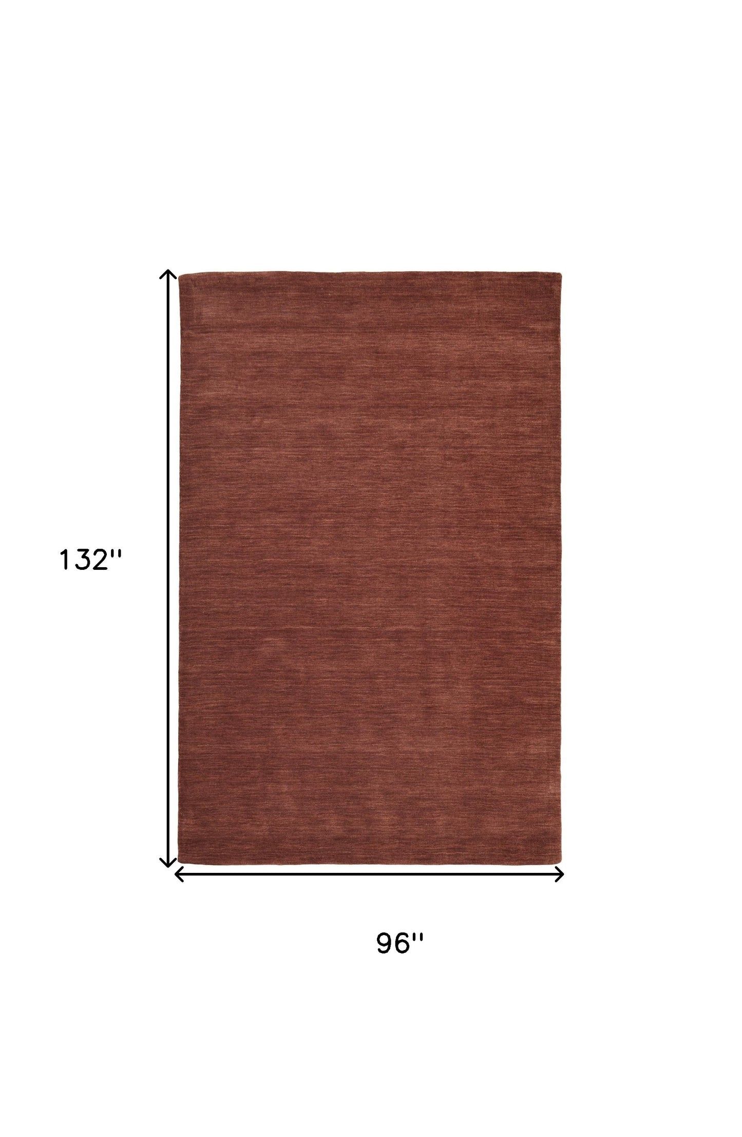 8' X 11' Blue Wool Hand Woven Stain Resistant Area Rug