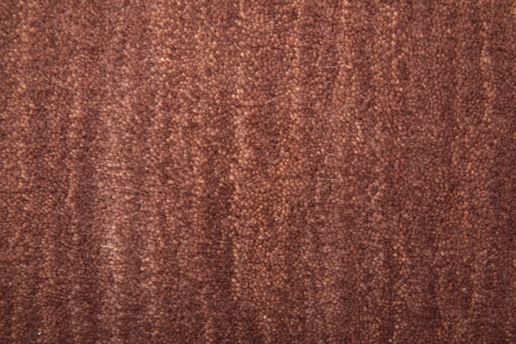 8' X 11' Blue Wool Hand Woven Stain Resistant Area Rug