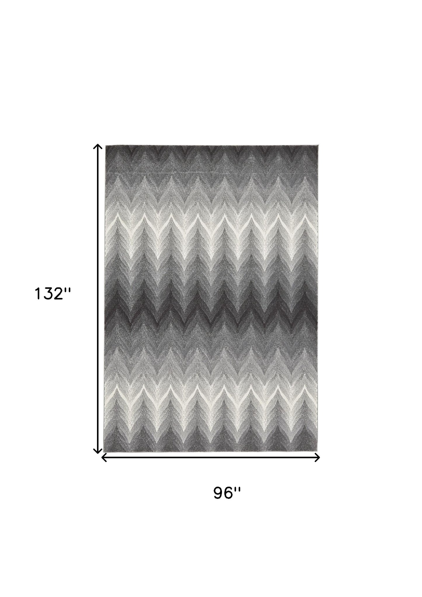 4' X 6' Gray And White Geometric Area Rug