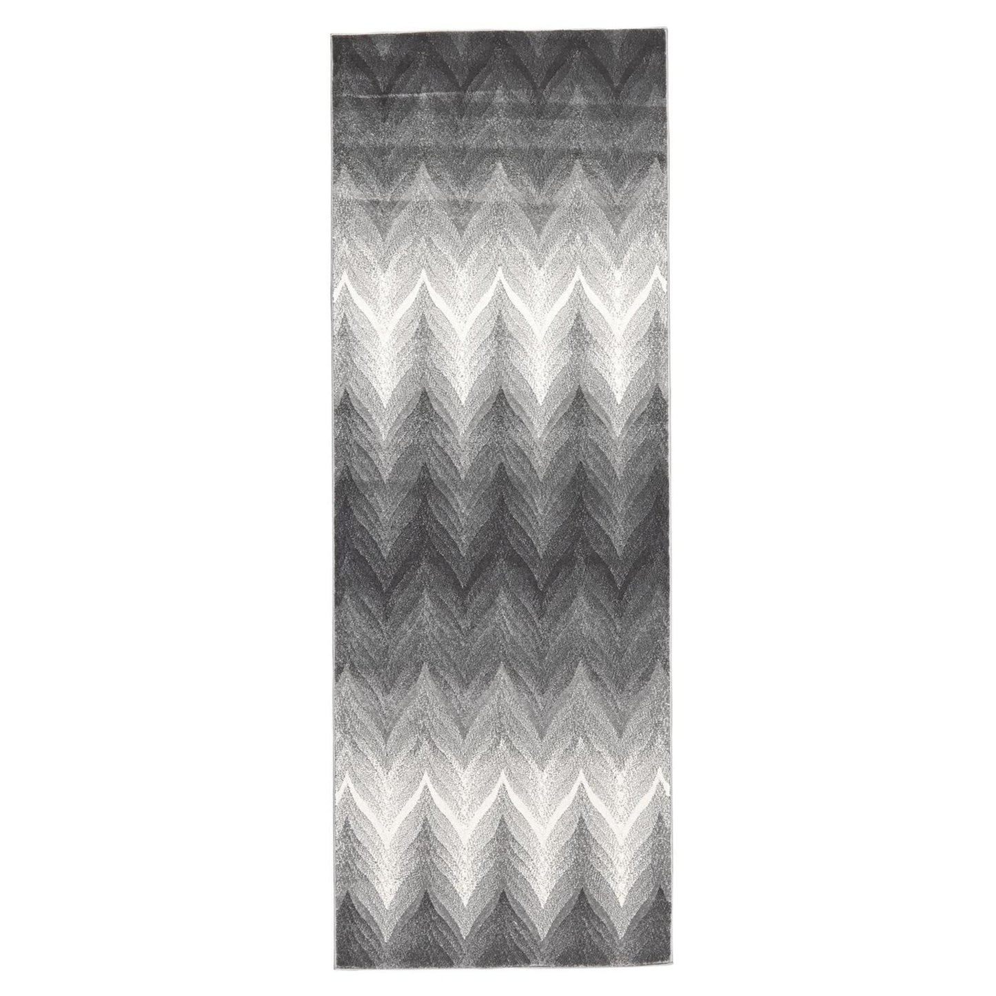 4' X 6' Gray And White Geometric Area Rug