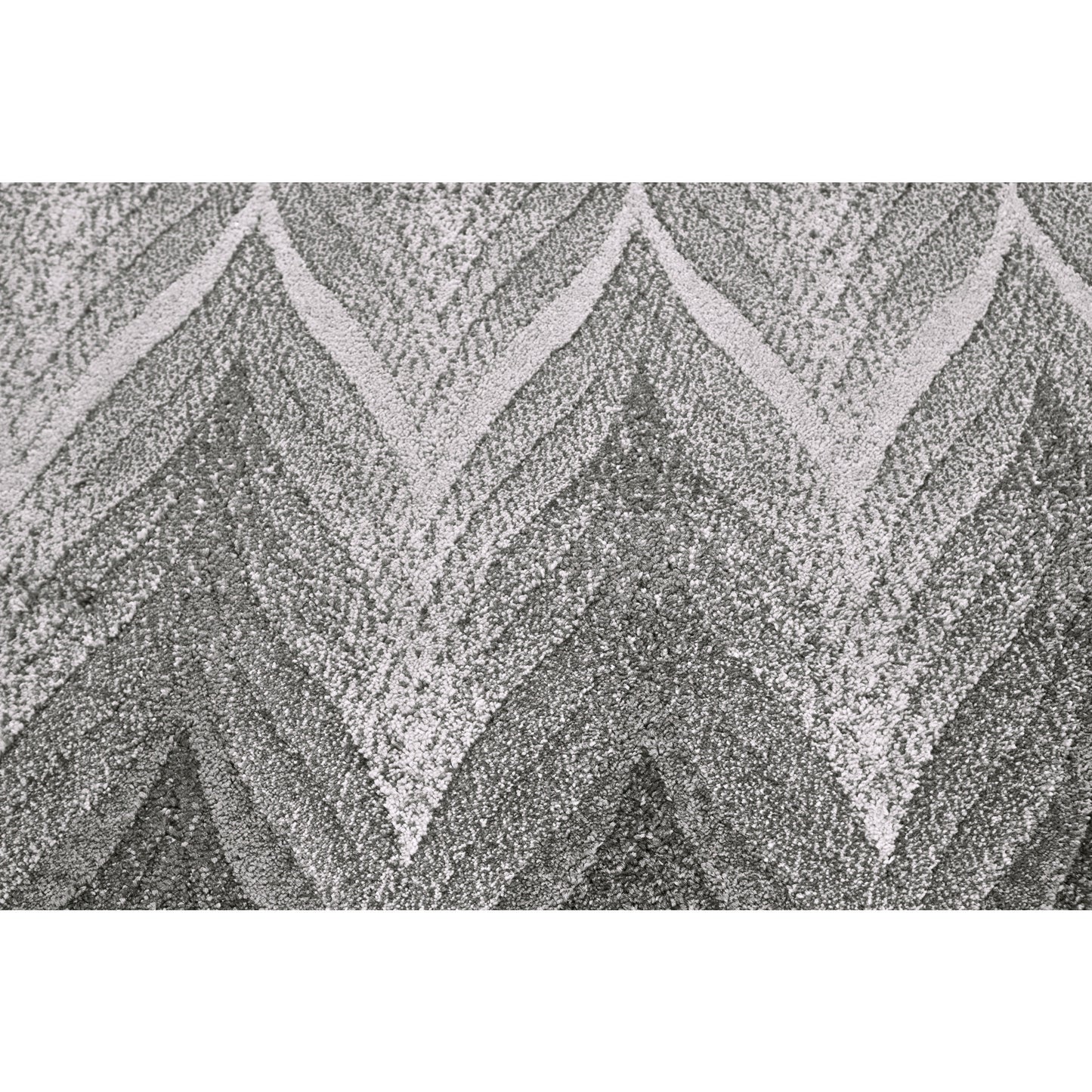 4' X 6' Gray And White Geometric Area Rug