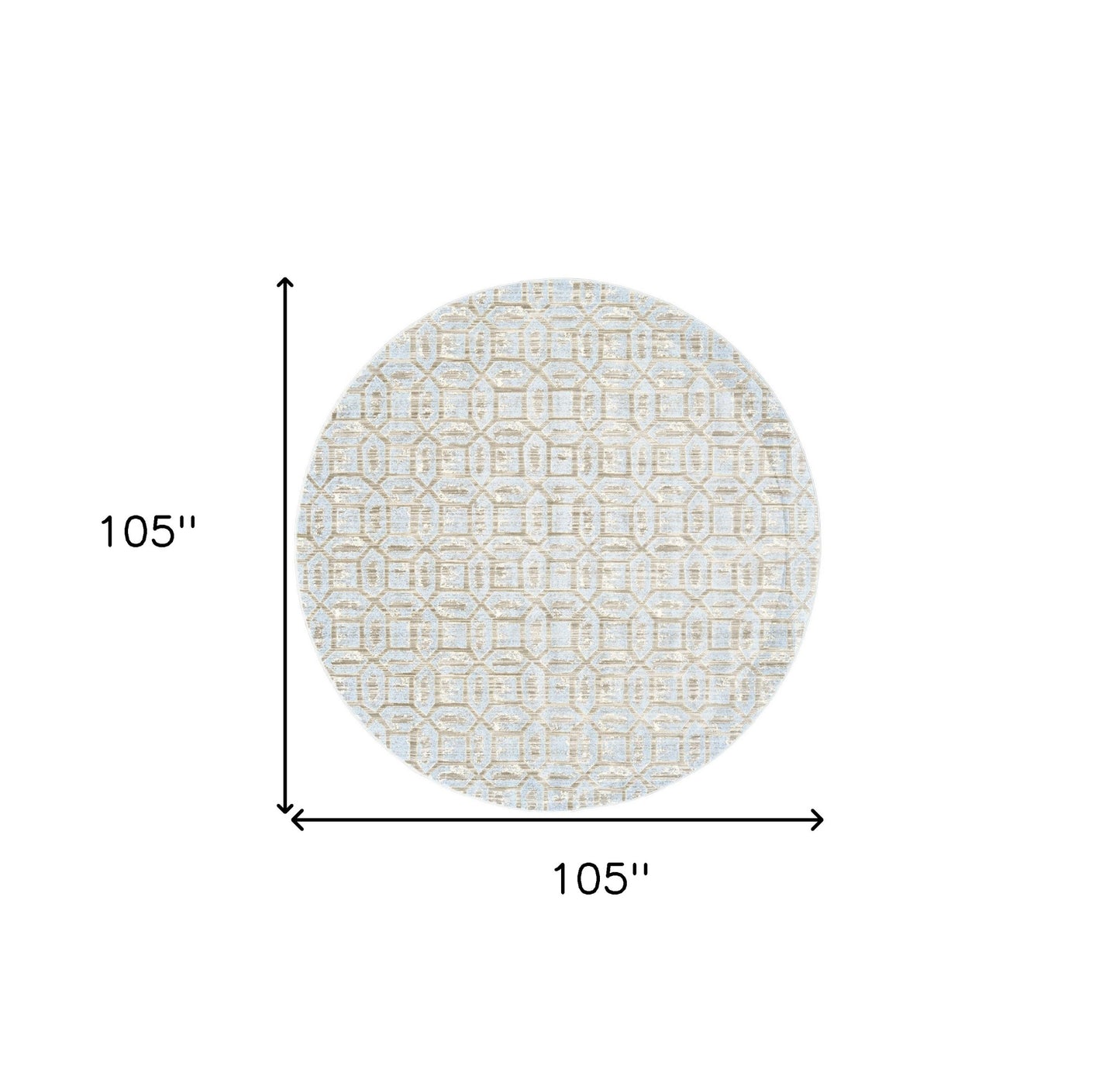2' X 4' Blue Taupe And Ivory Floral Distressed Stain Resistant Area Rug