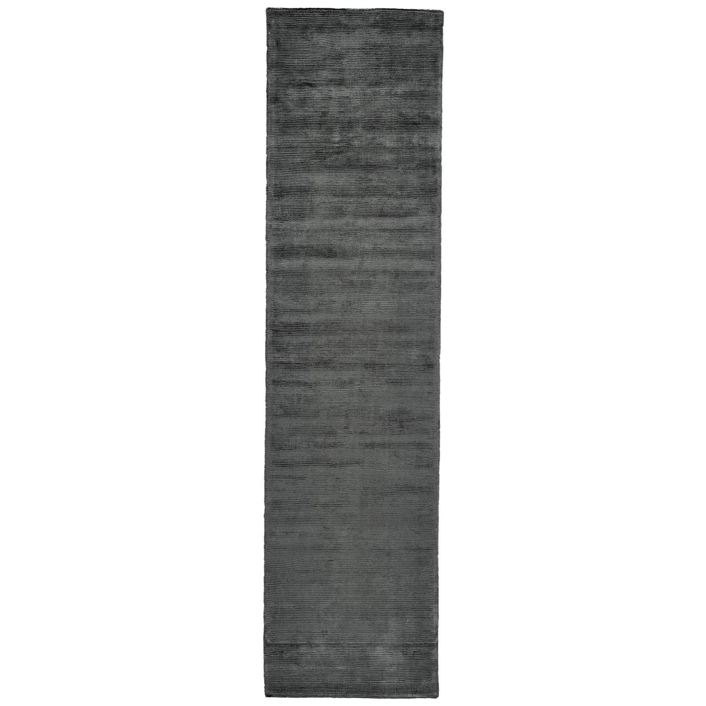 4' X 6' Gray And Black Hand Woven Area Rug