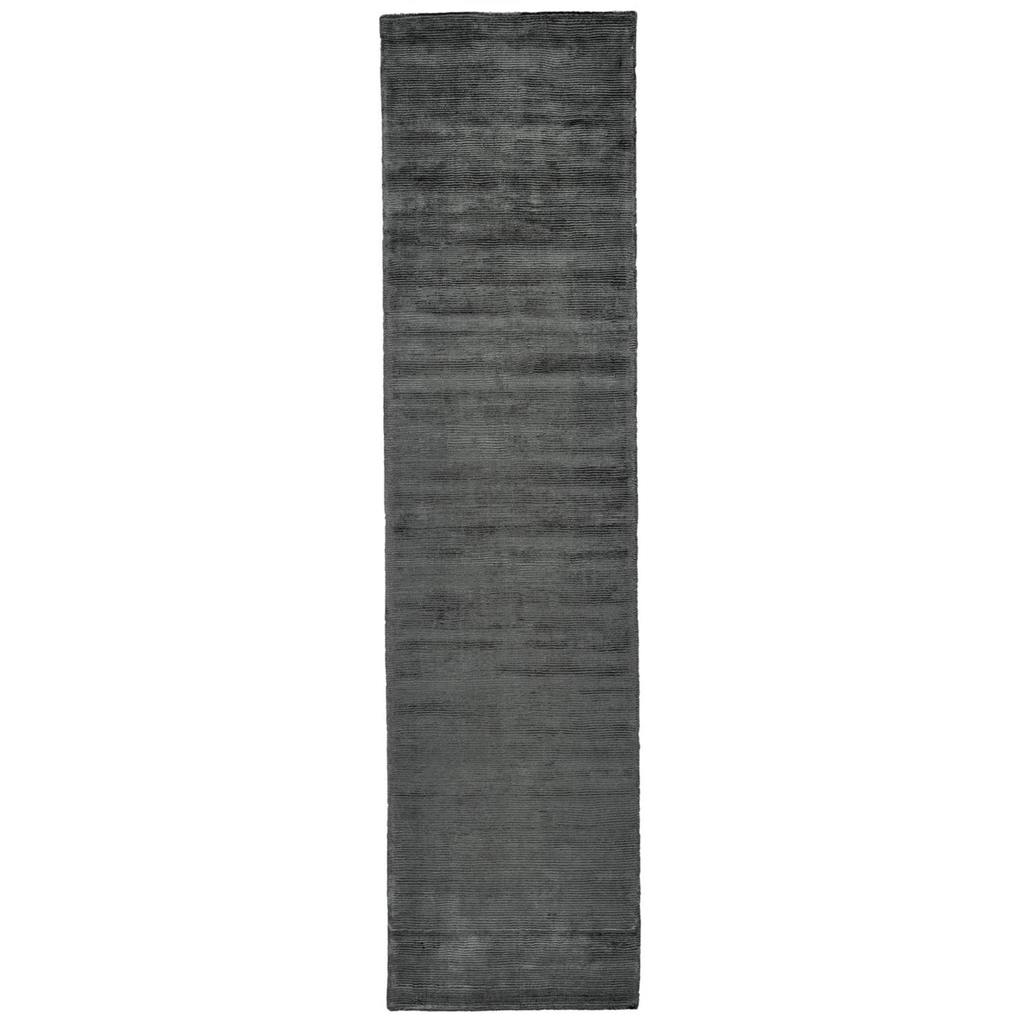 4' X 6' Gray And Black Hand Woven Area Rug