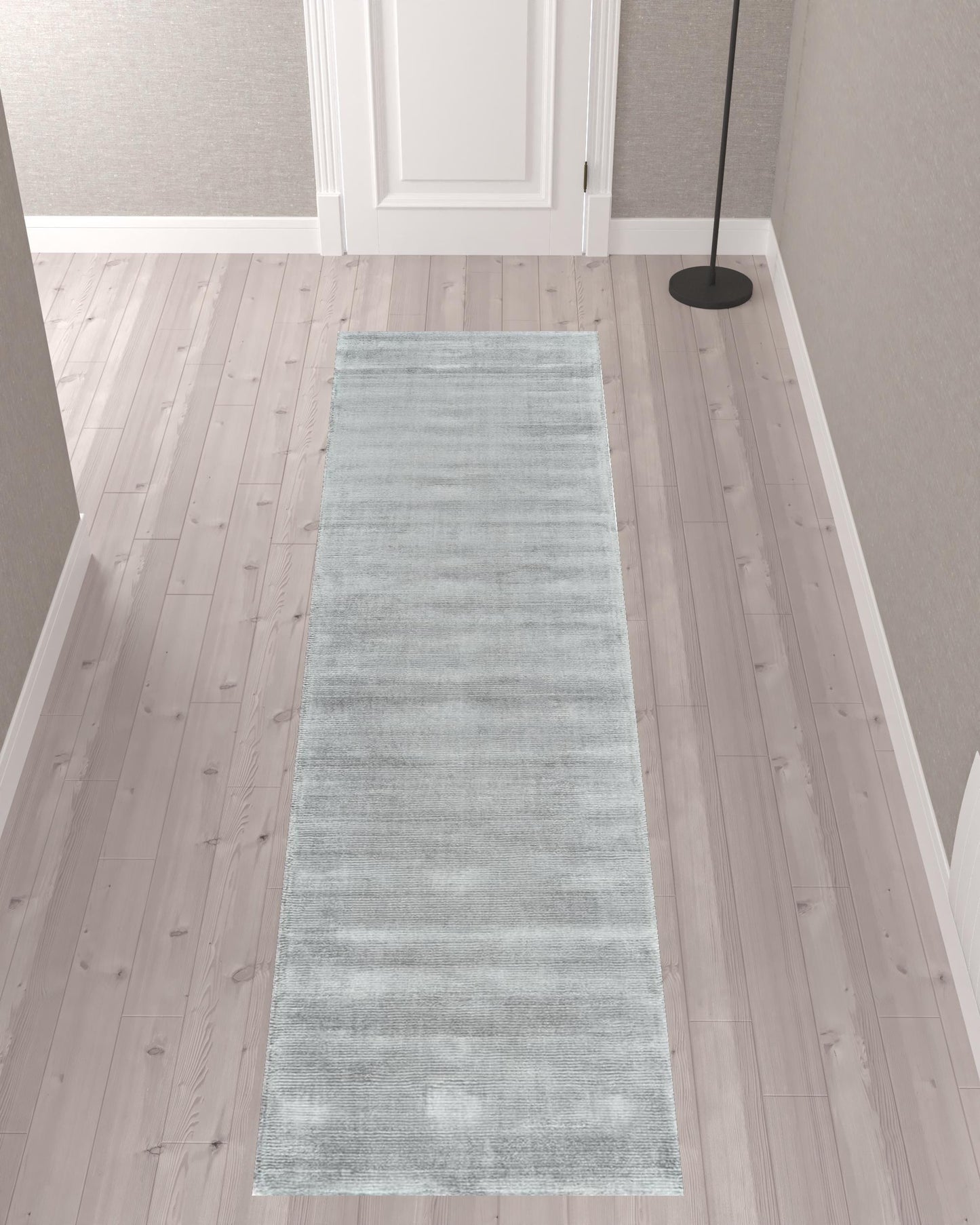 4' X 6' Gray And Black Hand Woven Area Rug