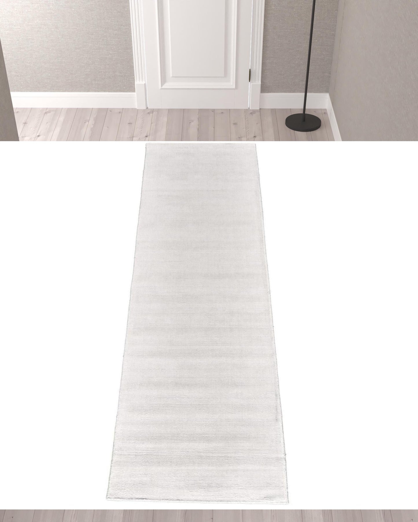 4' X 6' Gray And Black Hand Woven Area Rug