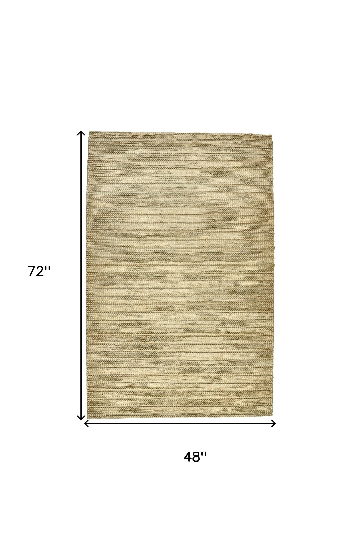 2' X 3' Tan Ivory And Taupe Hand Woven Area Rug