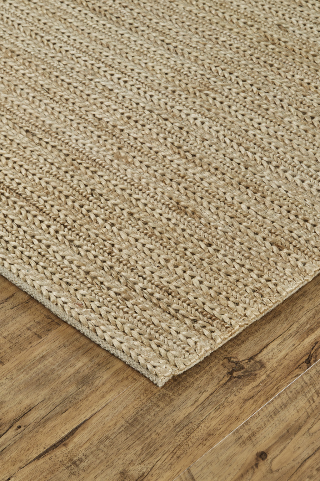 2' X 3' Tan Ivory And Taupe Hand Woven Area Rug