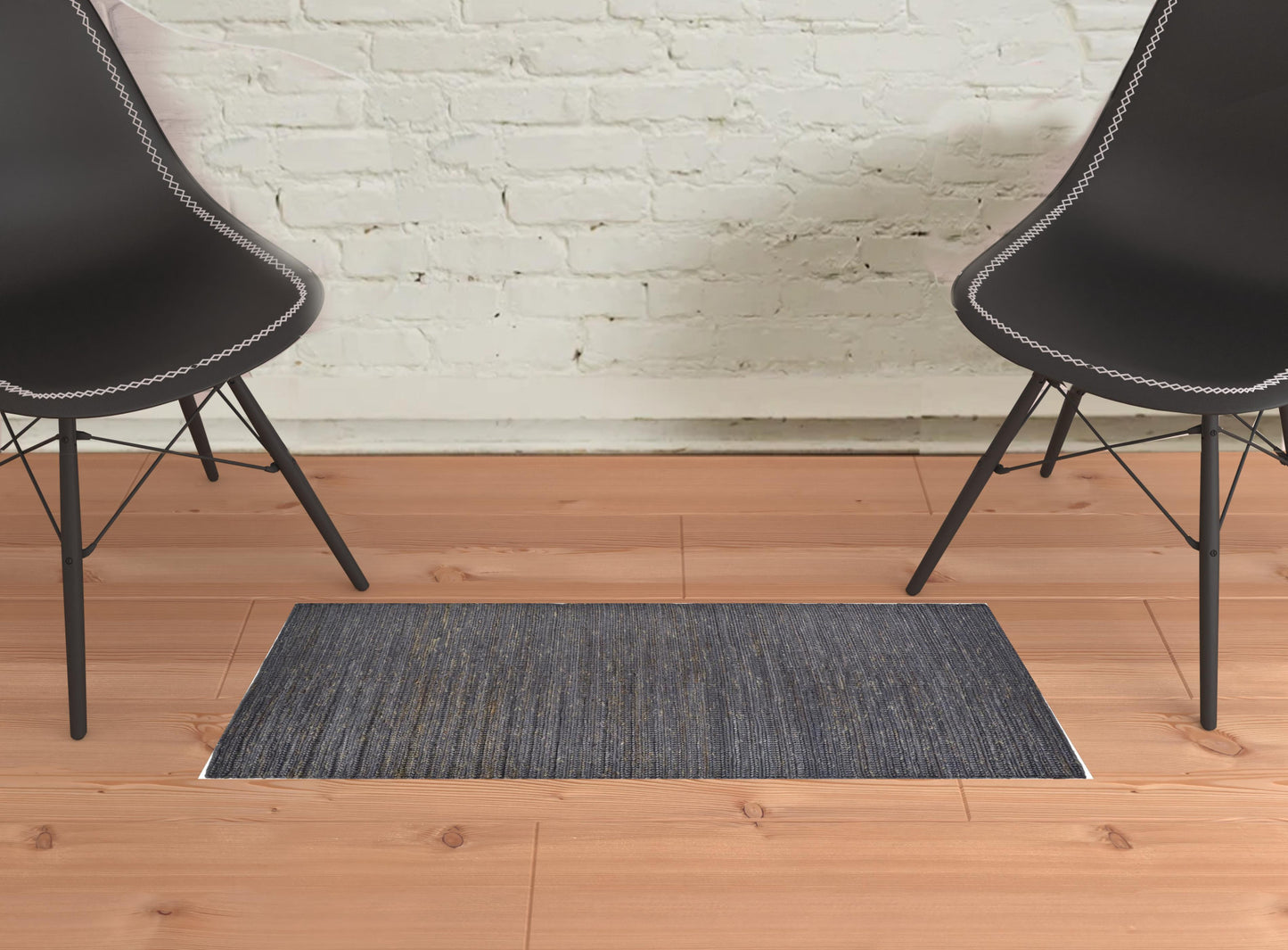2' X 3' Tan Ivory And Taupe Hand Woven Area Rug