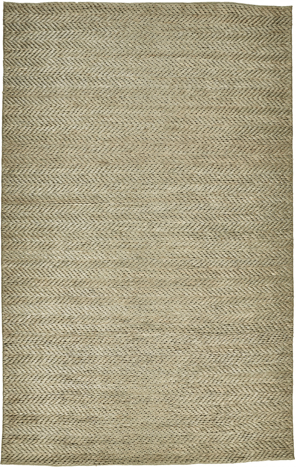 8' X 11' Tan And Gray Hand Woven Area Rug