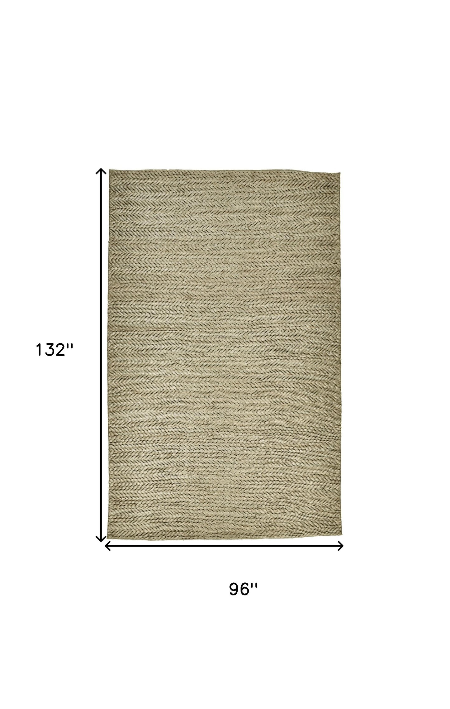 8' X 11' Tan And Gray Hand Woven Area Rug