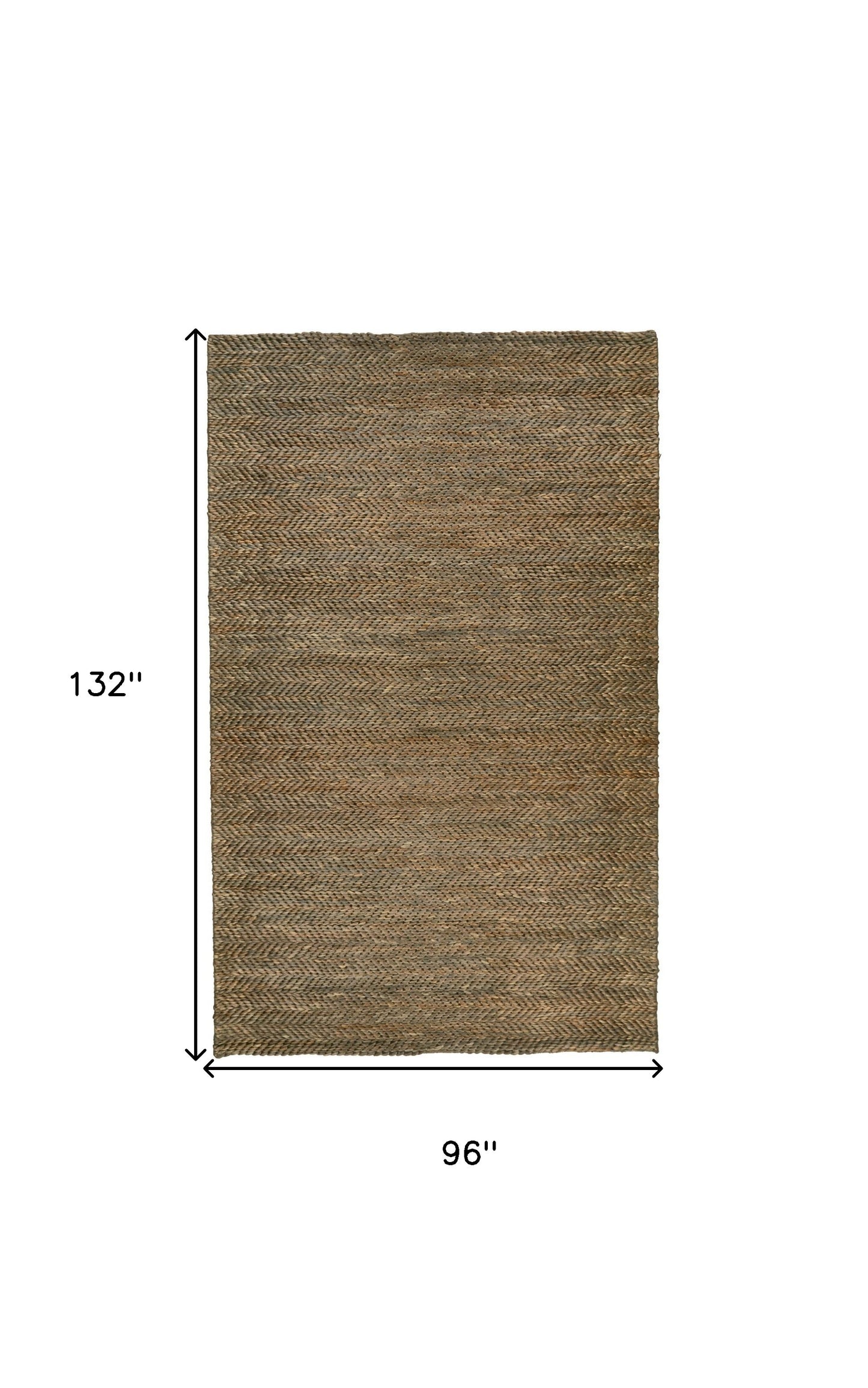 8' X 11' Tan And Gray Hand Woven Area Rug